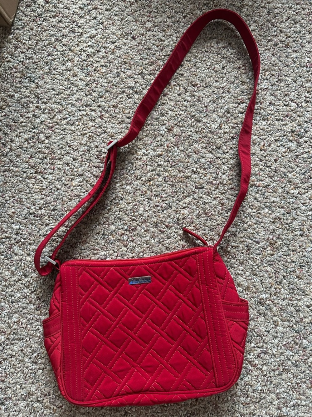 Brand new Vera Bradley Red Quilted Crossbody Bag